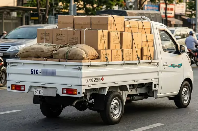 Xe tải biển trắng có được chở hàng không?