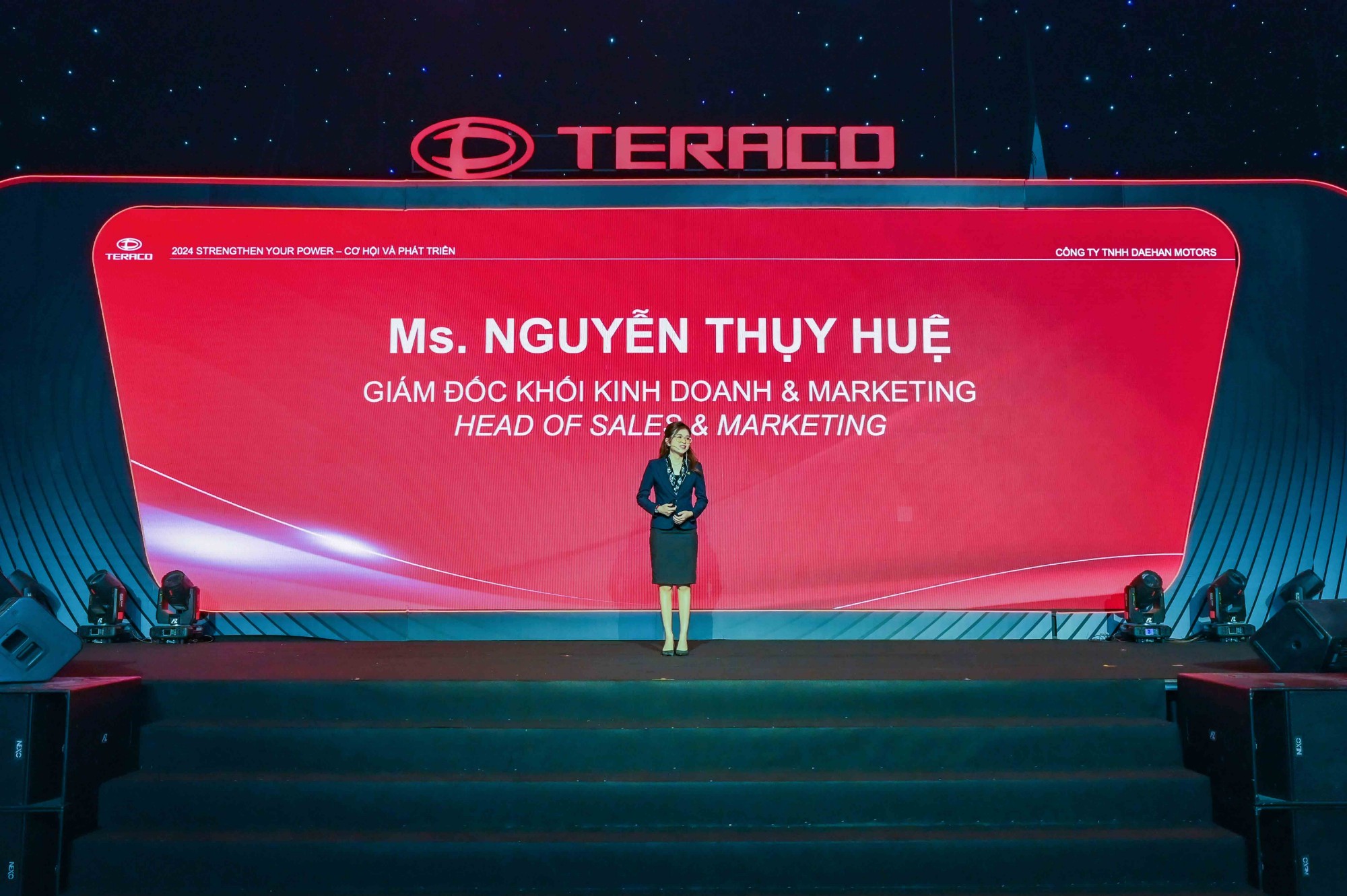 Bà Nguyễn Thụy Huệ Giám đốc khối Kinh doanh & Marketing Daehan Motors